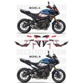カスタム グラフィック デカール ステッカー 車体用 / ヤマハ トレーサー 900 TRACER 900 2018-2020 / FACTORY RACING BLUE