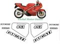 グラフィック デカール ステッカー 車体用 / ドゥカティ Ducati 851 / 1989 レストア