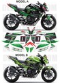 グラフィック デカール ステッカー 車体用 / カワサキ Z750 2007-2012 / SBK TRIBUTE BLACK GREEN