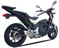 IXRACE Z7 シルバー スリップオン マフラー NC750X 14- QH6362