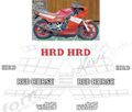 グラフィック デカール HRD RED HORSE CHROME