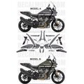 グラフィック デカール ステッカー 車体用 / ハーレーダビッドソン RA1250 パンアメリカ 1250 | PAN AMERICA 1250 / ALL ROAD GREY GREEN