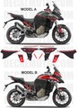 グラフィック デカール ステッカー 車体用 / ドゥカティ ムルティストラーダ V4 サイン オパコ/メイト / Ducati Multistrada Opaco/Mate