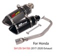 KO Lightning / 370 mm フルエキゾースト マフラー / Honda ホンダ SH125i SH150i 2017-2020