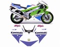 グラフィック デカール ステッカー 車体用 / カワサキ ZX-7 750 NINJA ニンジャ 1991-1992 / ブルー