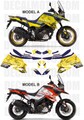 グラフィック デカール ステッカー 車体用 / SUZUKI スズキ VSTROM 1050 World Yellow Orange / ワールド イエロー オレンジ