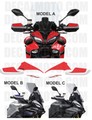 グラフィック デカール ステッカー 車体用 / ヤマハ トレーサー9 / 9GT Front Kit / Yamaha Tracer Front Kit