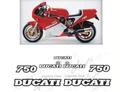 グラフィック デカール Ducati 750 F1 LAGUNA SECA レストア用 Ema Ducati 750 F1 LAGUNA SECA