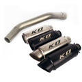 KO Lightning / 245mm/300mm Type:A～F スリップオン マフラー / カワサキ ZX-6R 2009-2020 ( ZX600R / ZX636E / F / ZX636G )