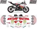 グラフィック デカール ステッカー 車体用 / ヤマハ YZF-R125 / レプリカ TEAM YART 中須賀 鈴鹿 8耐
