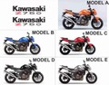グラフィック デカール ステッカー 車体用 / カワサキ Z750 2004-2006 / モデルA モデルB モデルC モデルD モデルE