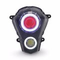 Demoneyes デーモンアイ HID プロジェクター LED ヘッドライトユニット レッド KTM Duke 390 2013-2016