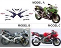 グラフィック デカール ステッカー 車体用 / カワサキ ZX-6R NINJA ニンジャ 1999 / モデルA モデルB モデルC