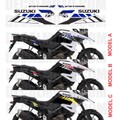 グラフィック デカール ステッカー 車体用 / SUZUKI スズキ VSTROM 1050 Mach om White