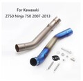 KO Lightning / ステンレス エキパイ 中間パイプ リンクパイプ  触媒除去　/ Kawasaki Z750 2007-2013