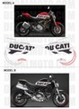 グラフィック デカール ステッカー 車体用 / ドゥカティ モンスター696 796 1100 トリビュート / Ducati Monster Tribute