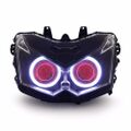 Demoneyes デーモンアイ HID プロジェクター LED ヘッドライトユニット レッド カワサキZ1000 2010-2013