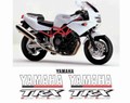 グラフィック デカール ステッカー 車体用 / ヤマハ TRX850 / WHITE 白