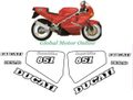 グラフィック デカール Ducati 851 1989