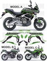 グラフィック デカール ステッカー 車体用 / カワサキ VERSYS650 ヴェルシス650 2007-2009 / SIGN モデルA モデルB モデルC