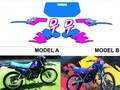 グラフィック デカール ステッカー 車体用 / ヤマハ DT125 / 1993-1995