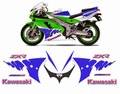 グラフィック デカール ステッカー 車体用 / カワサキ ZXR750 1993 / EURO ブルー