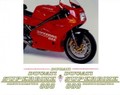 グラフィック デカール ステッカー 車体用 / ドゥカティ スーパーバイク 888 / レストア