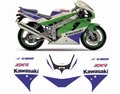 グラフィック デカール ステッカー 車体用 / カワサキ ZXR750 1991-1992 / EURO ブルー
