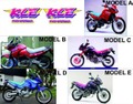 グラフィック デカール ステッカー 車体用 / カワサキ KLE400  / 1991 