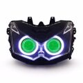 Demoneyes デーモンアイ HID プロジェクター LED ヘッドライトユニット グリーン カワサキ Z1000 2010-2013