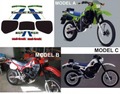 グラフィック デカール ステッカー 車体用 / カワサキ KLR600 1984 / モデルA モデルB モデルC