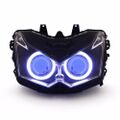 Demoneyes デーモンアイ HID プロジェクター LED ヘッドライトユニット ブルー カワサキ Z1000 2010-2013