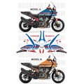 グラフィック デカール ステッカー 車体用 / ハーレーダビッドソン RA1250 パンアメリカ 1250 | PAN AMERICA 1250 / ALL ROAD ORANGE BLUE