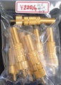 RCA PINプラグ金メッキネジ式