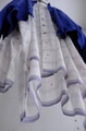ICHI Antiquites Jamdani Handweaving 手紡ぎ手織りカディコットン ノーカラーシャツ