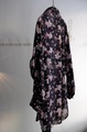 ラスト1点＊ICHI Antiquites LINEN FLOWER PRINT ラグランスリーブのチュニックシャツ