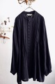 完売＊ICHI Antiquites  FRENCH LINEN タックプリーツシャツ