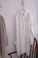 ICHI Antiquites LINEN NATURAL WASHER ロングスリーブシャツ