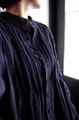 ICHI Antiquites  FRENCH LINEN タックプリーツシャツ