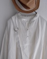Laboratory  コットンリネンANTIQUE PIN TUCK PULL SHIRT