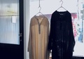ICHI Antiquites  Linen-Cotton バンドカラーロングドレス