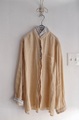 ラスト1点＊送料無料＊VlasBlomme Washed Linen × VB Archive ダブルスタンドカラーシャツ