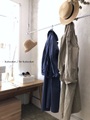 完売＊ICHI Antiquites セルヴィッチ遣いのコットンアトリエコート