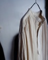ICHI Antiquites  Linen-Cotton バンドカラーロングドレス