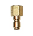Flo-Thru Quick Connect, Brass Male 1/4"