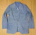 AJ-094-CRZ VINTAGE FABRICK 3B PINCH-BACK CRAZY JACKET  size40