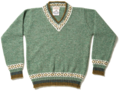 AK-037 FAIRISLE VEE NECK (Cricket Sweater L/S)