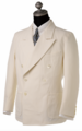 AJ-178-W-A-(38-SAMPLE). PALM BEACH STYLE PEAKED LAPEL DOUBLE BREASTED JACKET