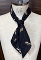 AST-032  Vintage Fabric Tyrolean Pipe Patern Print Cravat Stole 