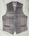 AV-096-L-GY　HAND WOVEN COTTON TWEED WAISTCOAT 